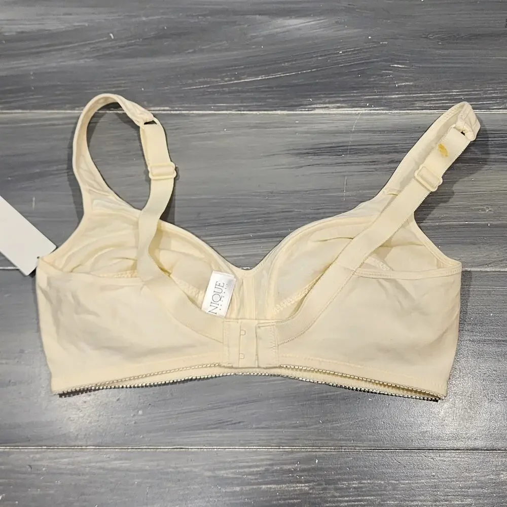 Dominique Isabelle Everyday‎ Wire-Free Cotton Lined Bra 34B Champagne